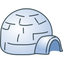 download Igloo clipart image with 0 hue color