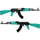 download Ak 47 Rifle clipart image with 135 hue color