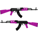 download Ak 47 Rifle clipart image with 270 hue color
