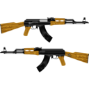 download Ak 47 Rifle clipart image with 0 hue color