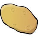 download Potato clipart image with 0 hue color