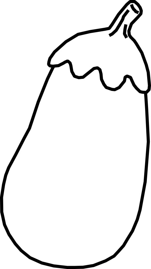 Eggplant Line Art Clipart I2clipart Royalty Free Public Domain Clipart
