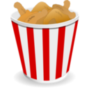 download Fried Chicken clipart image with 0 hue color