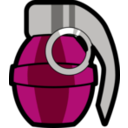 download Grenade clipart image with 180 hue color