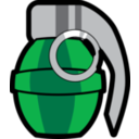download Grenade clipart image with 0 hue color