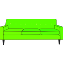 download Purple Sofa clipart image with 180 hue color