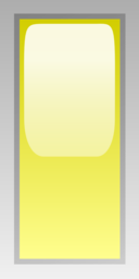 Led Rectangular V Yellow