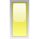 download Led Rectangular V Yellow clipart image with 0 hue color