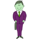download Man In Suit clipart image with 90 hue color
