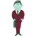 download Man In Suit clipart image with 135 hue color