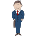 download Man In Suit clipart image with 0 hue color