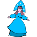 download Snow Maiden Snegurochka By Rones clipart image with 315 hue color