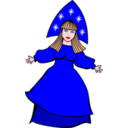 download Snow Maiden Snegurochka By Rones clipart image with 0 hue color
