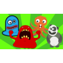 download Weird Monster Creature Party clipart image with 0 hue color