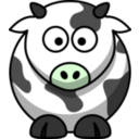download Cartoon Cow clipart image with 135 hue color