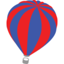 download Hot Air Balloon clipart image with 0 hue color
