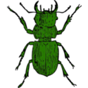download Stag Beetle clipart image with 90 hue color