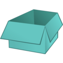 download Open Box clipart image with 135 hue color