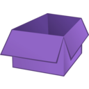 download Open Box clipart image with 225 hue color