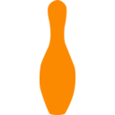 download Bowling Pin Orange clipart image with 0 hue color