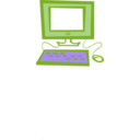 download Simple Computer clipart image with 225 hue color