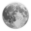 download Weather Icon Full Moon clipart image with 0 hue color
