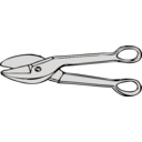 download Metal Shears clipart image with 180 hue color
