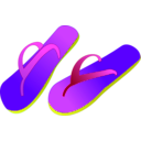 download Flipflops clipart image with 225 hue color