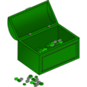 download Treasure Chest clipart image with 90 hue color