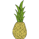 download Pineapple clipart image with 0 hue color