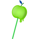 download Sugar Coated Apple clipart image with 90 hue color