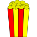 download Popcorn clipart image with 0 hue color