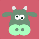download Cow For Linus clipart image with 135 hue color