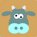 download Cow For Linus clipart image with 180 hue color