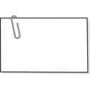 download Note With Paperclip Note Avec Trombonne clipart image with 135 hue color