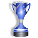 download Trophy clipart image with 180 hue color