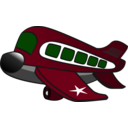 download Funny Military Airplane clipart image with 270 hue color