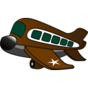 download Funny Military Airplane clipart image with 315 hue color