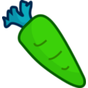 download Cartoon Carrot clipart image with 90 hue color