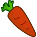 download Cartoon Carrot clipart image with 0 hue color