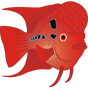 download Flowerhorn Fish 2 clipart image with 0 hue color