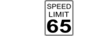 Ca Speed Limit 65 Roadsign