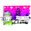 download Xmas Postcard clipart image with 90 hue color