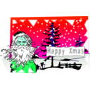 download Xmas Postcard clipart image with 135 hue color