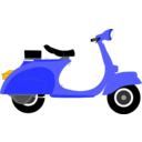 download Vespa 1957 clipart image with 45 hue color