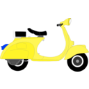 download Vespa 1957 clipart image with 225 hue color