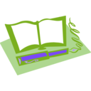 download Book And Pen clipart image with 225 hue color