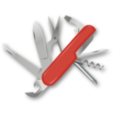 download Swiss Army Knife clipart image with 0 hue color