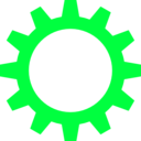 download Cogwheel Symbol By Rones clipart image with 135 hue color