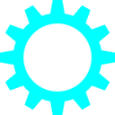 download Cogwheel Symbol By Rones clipart image with 180 hue color
